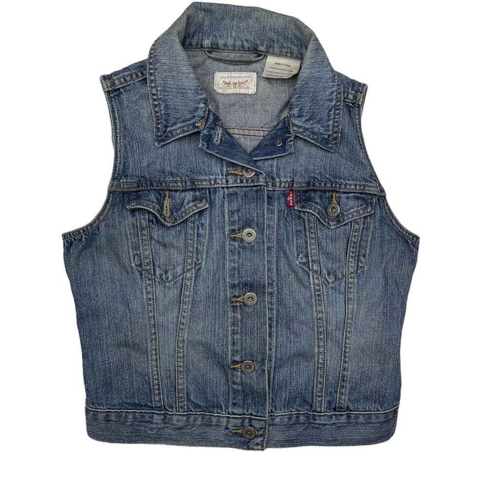Levi's Blue Denim Vest